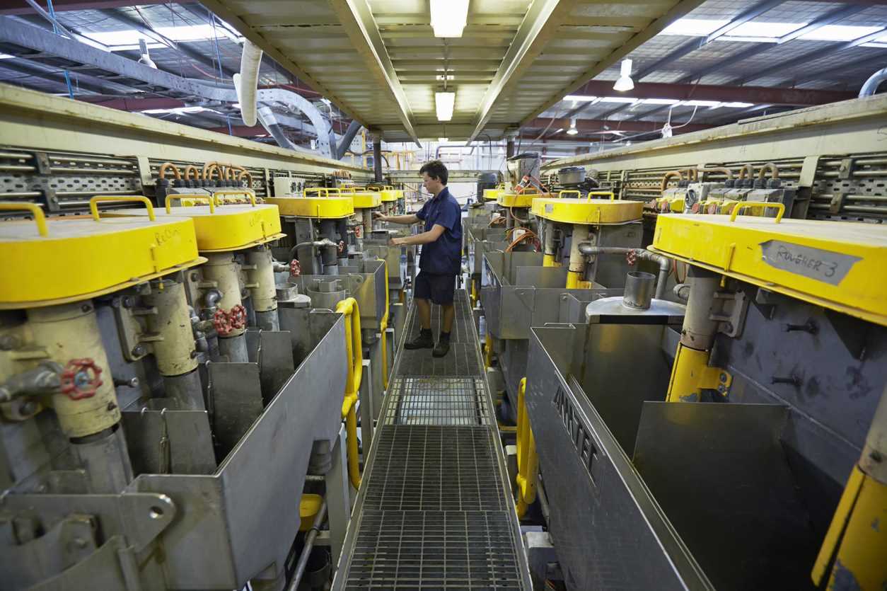 Fábrica de flutuação