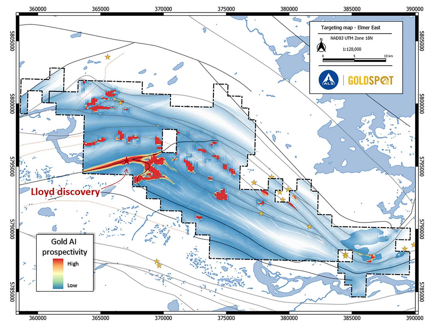Targeting map - ALS GoldSpot
