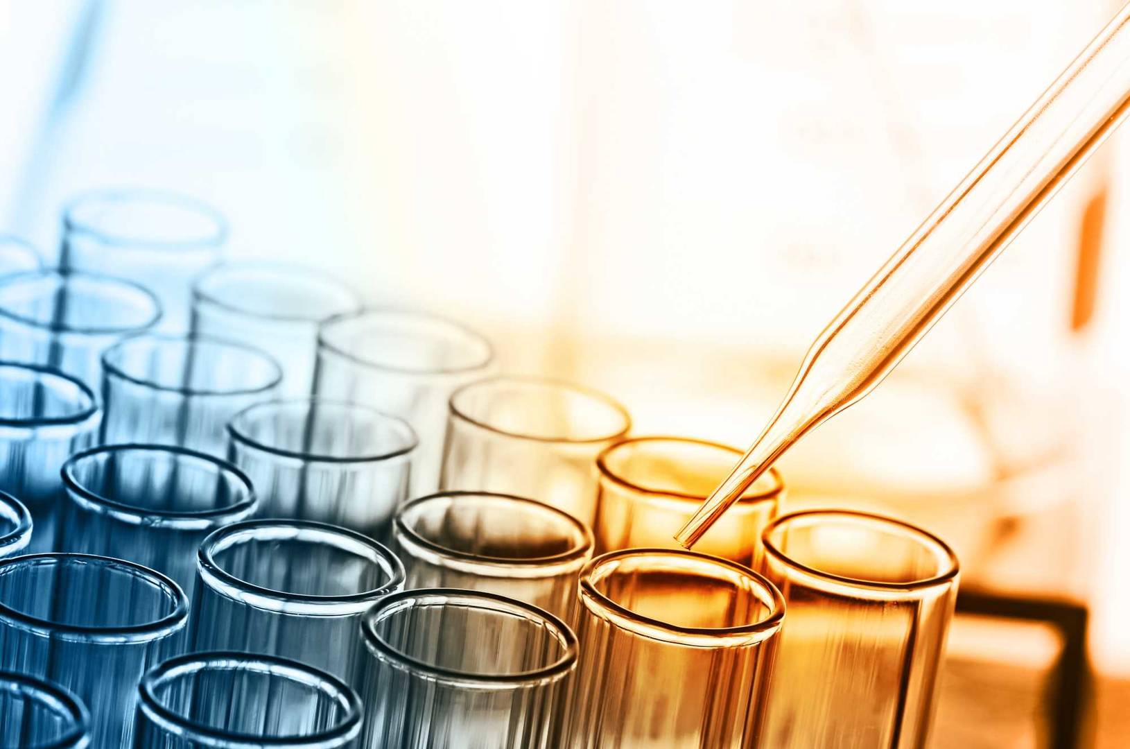 pipette and test tubes